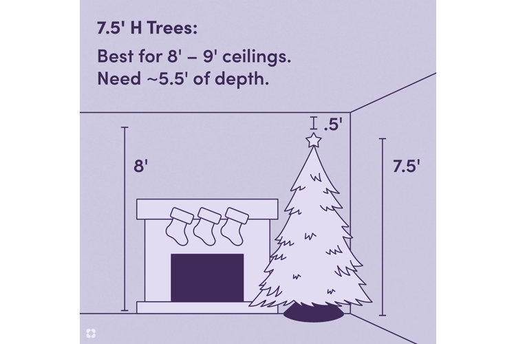 Your Guide to Christmas Tree Sizes Wayfair